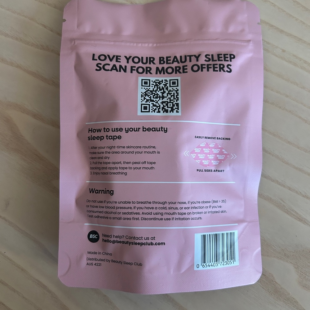 Beauty Sleep Mouth Tape 30 Pack - Picture 2 of 2